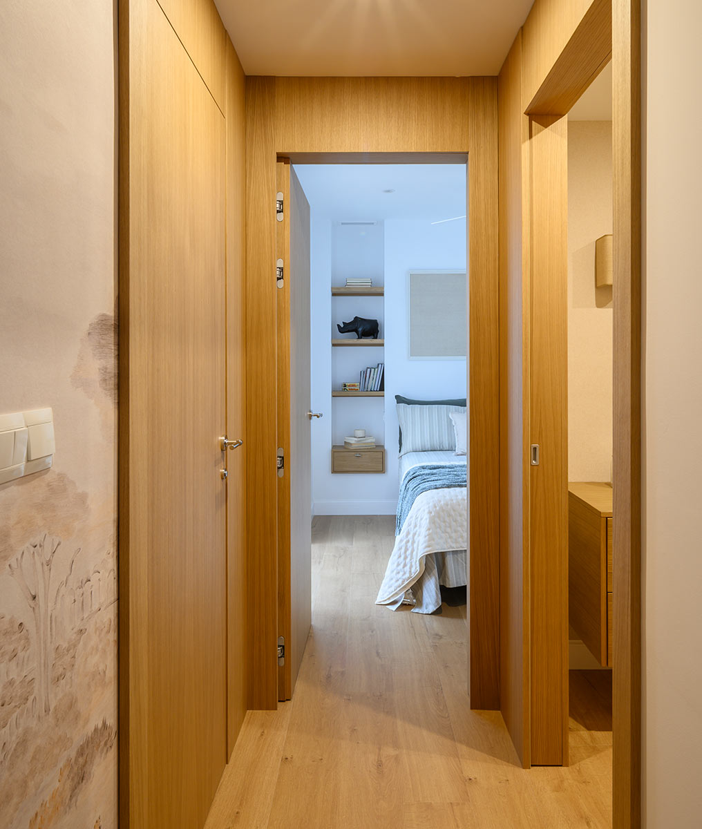 los pacos proyecto pasillo habitaciones decoración málaga belén sánchez interiors